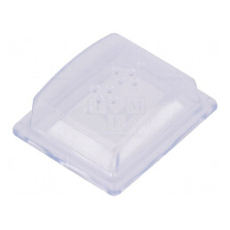 Capac Dreptunghiular IP64 PVC 41.2x35x14mm | Electronic-mag.ro | Componente Electronice