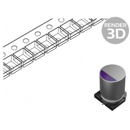 Condensator Polimeric SMD 180uF 25V ±20%