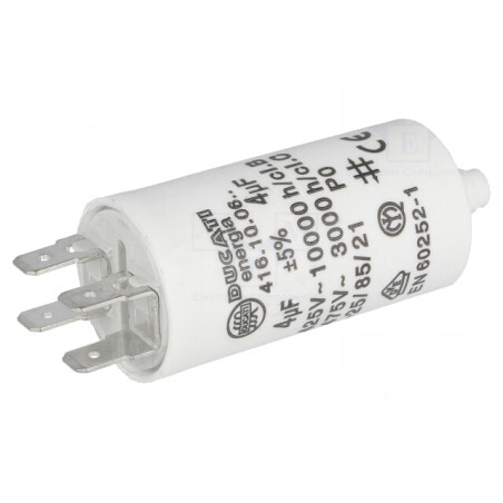 Condensator pentru motoare 4uF 425VAC | Electronic-mag.ro | Componente Electronice