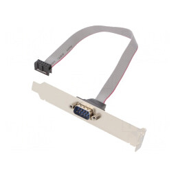 Adaptor IDC 10pin la D-Sub 9pin 0,25m Cablexpert | Electronic-mag.ro | Componente Electronice