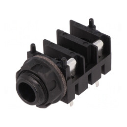 Soclu Jack 6.3mm Mono cu Întrerupător Dublu | Electronic-mag.ro | Componente Electronice