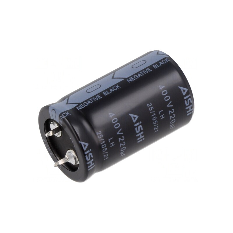 Condensator Electrolitic SNAP-IN 220uF 400V 25x40mm 20% | Electronic-mag.ro | Componente Electronice