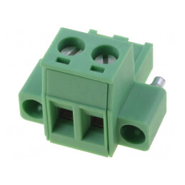 Regletă de conexiuni deconectabilă 2 piste 5,08mm drept mufă | Electronic-mag.ro | Componente Electronice