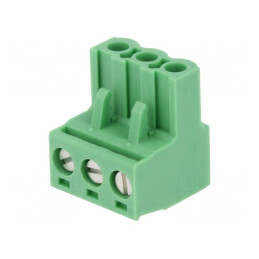 Regletă de Conexiuni Deconectabilă 5,08mm 3 Piste Drept Mufă | Electronic-mag.ro | Componente Electronice