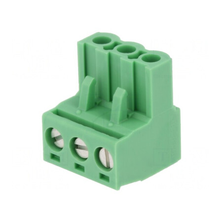 Regletă de Conexiuni Deconectabilă 5,08mm 3 Piste Drept Mufă | Electronic-mag.ro | Componente Electronice