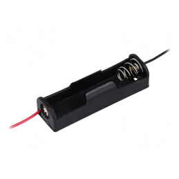 Suport Baterie AA R6 pe Panou cu Cablu 150mm | Electronic-mag.ro | Componente Electronice