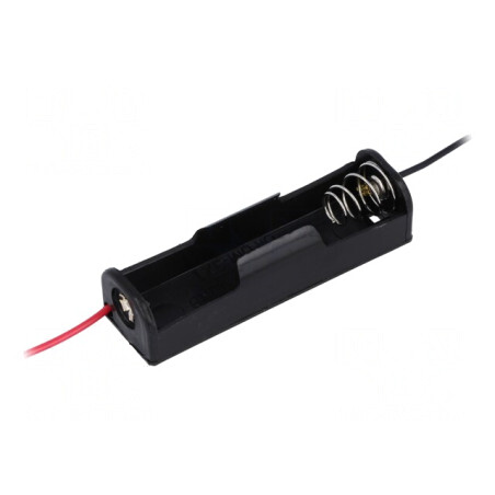 Suport Baterie AA R6 pe Panou cu Cablu 150mm | Electronic-mag.ro | Componente Electronice