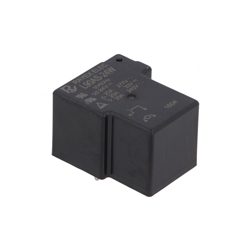 Releu Electromagnetic SPST-NO 24VDC 30A | Electronic-mag.ro | Componente Electronice