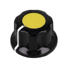 Buton rotativ bachelită cu flanșă 6,35mm | Electronic-mag.ro | Componente Electronice