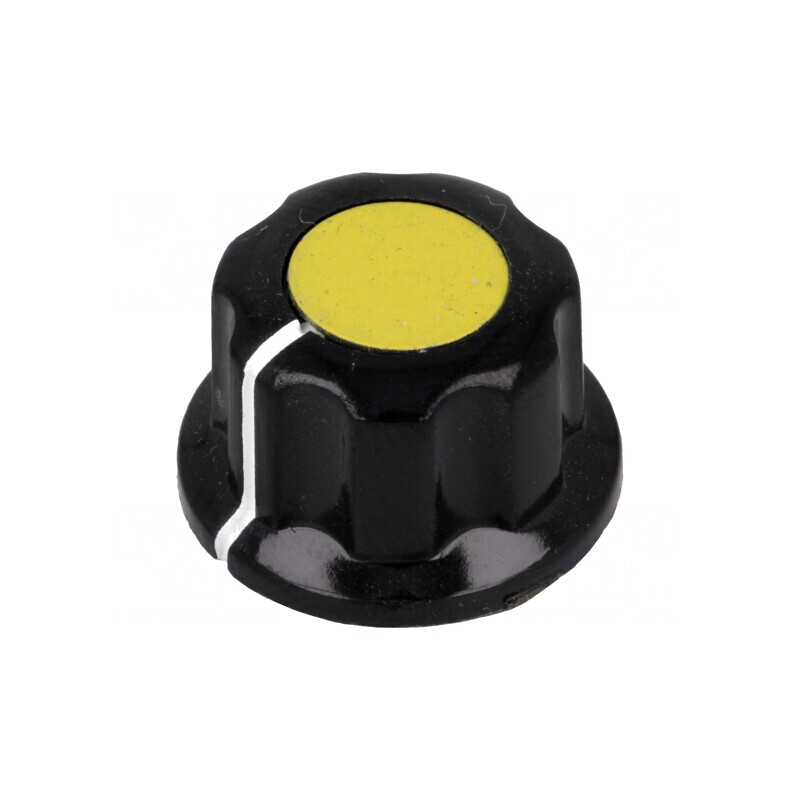 Buton rotativ bachelită cu flanșă 6,35mm | Electronic-mag.ro | Componente Electronice
