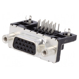 Conector D-Sub HD 15-Pin Soclu PCB THT 5A | Electronic-mag.ro | Componente Electronice