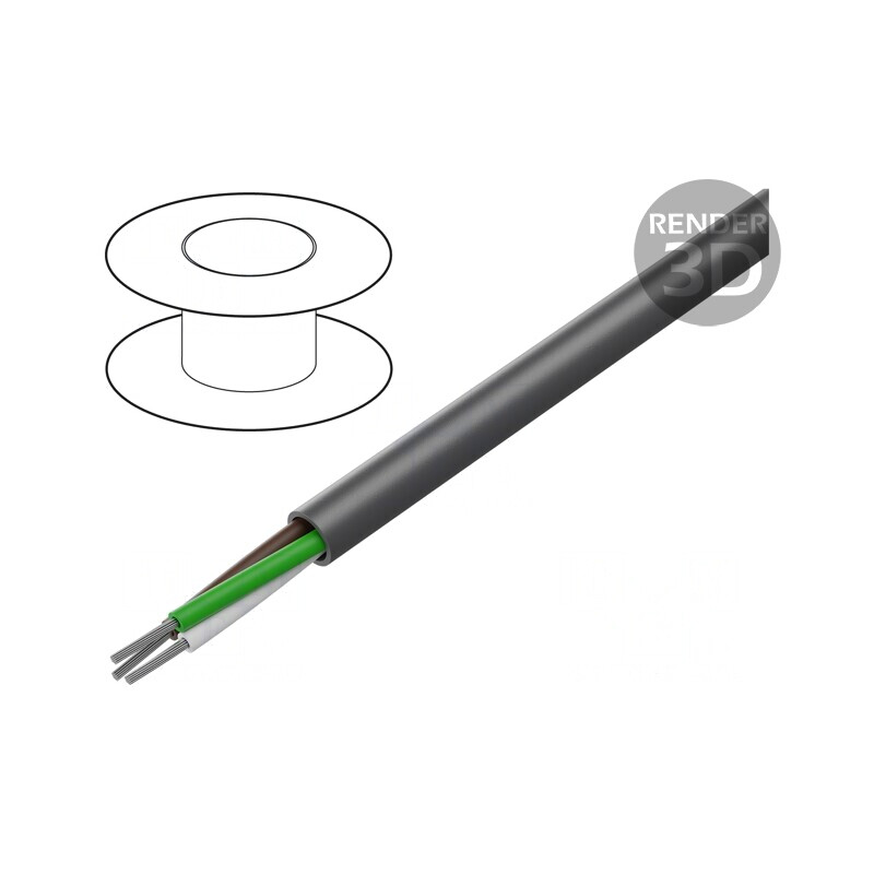 Cablu LiYY 3x22AWG Cu Litat Gri Închis 300V | Electronic-mag.ro | Componente Electronice Cablu LiYY 3x22AWG Cu Litat Gri Închis 300V | Electronic-mag.ro | Componente Electronice