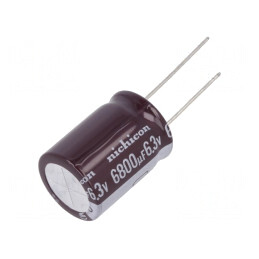 Condensator Electrolitic Low ESR 6800uF 6.3V THT | Electronic-mag.ro | Componente Electronice