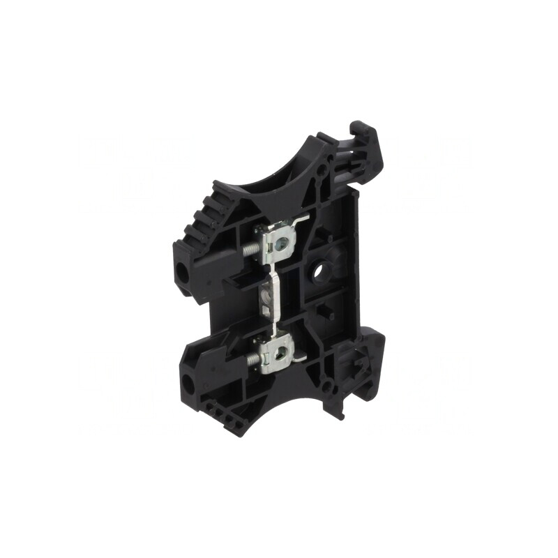 Conector Îmbinare Șine 2,5mm2 Piste 1 Borne 2 Negru TS35 | Electronic-mag.ro | Componente Electronice