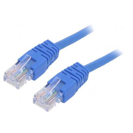 Patch cord UTP Cat5e Albastru 3m | Electronic-mag.ro | Componente Electronice