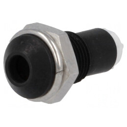 Montură LED 3mm Metal Negru Convex | Electronic-mag.ro | Componente Electronice