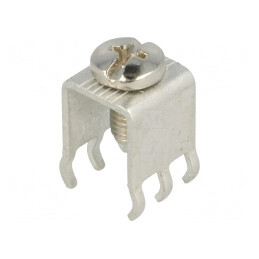 Terminal cu Șurub Argintiu THT | Electronic-mag.ro | Componente Electronice