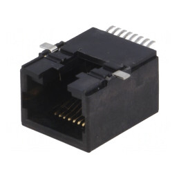 Soclu RJ45 8p8c PCB SMT Orizontal | Electronic-mag.ro | Componente Electronice