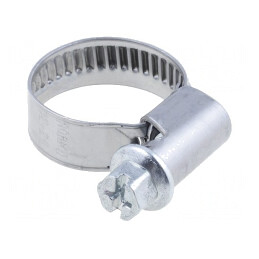 Colier cu șurub de strângere 12-20mm oțel zincat | Electronic-mag.ro | Componente Electronice