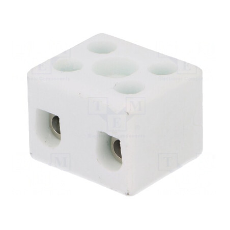 Regletă de Conexiuni Terminal 4mm2 450V 32A 2 Piste | Electronic-mag.ro | Componente Electronice
