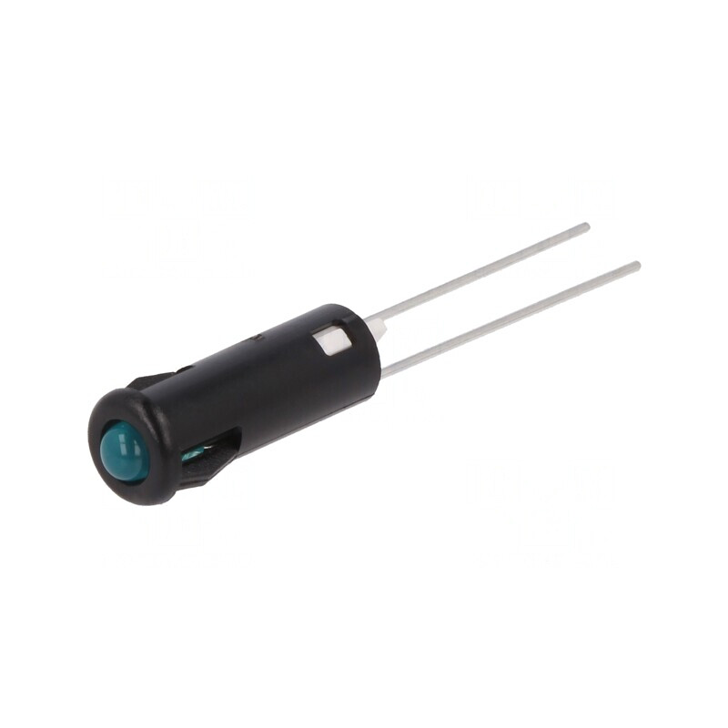 Lampă LED Albastră Convexă Ø5,2mm IP40 pentru PCB | Electronic-mag.ro | Componente Electronice