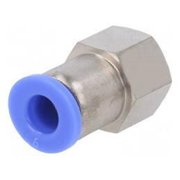 Racord Push-in Simplu Alamă Nichelată 15bar 60°C | Electronic-mag.ro | Componente Electronice