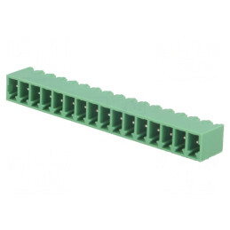 Regletă de conexiuni deconectabilă 16 piste 3,81mm drept | Electronic-mag.ro | Componente Electronice