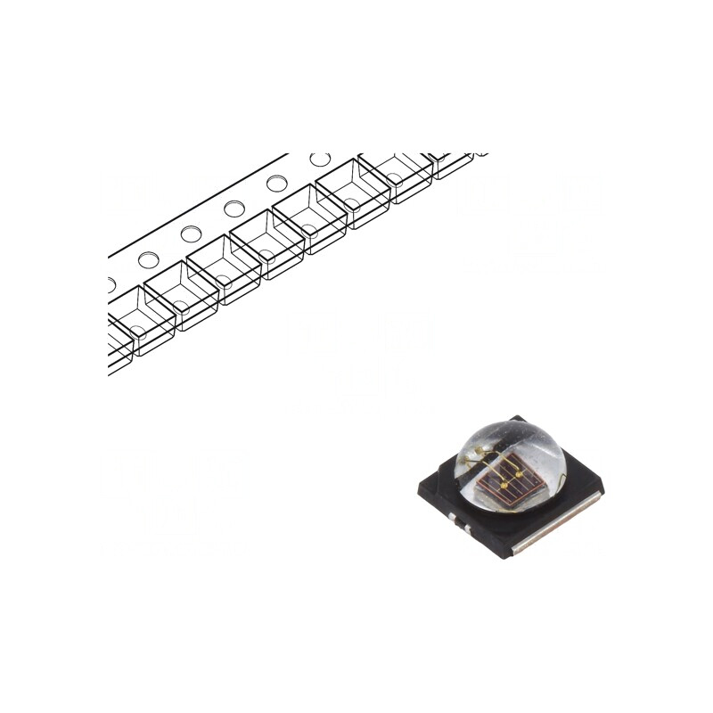 Emițător IR Transparent 350mW 140° SMD 350mA