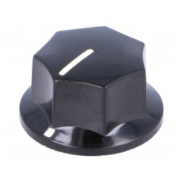 Buton rotativ cu indicator bachelită 6mm 27x17mm | Electronic-mag.ro | Componente Electronice
