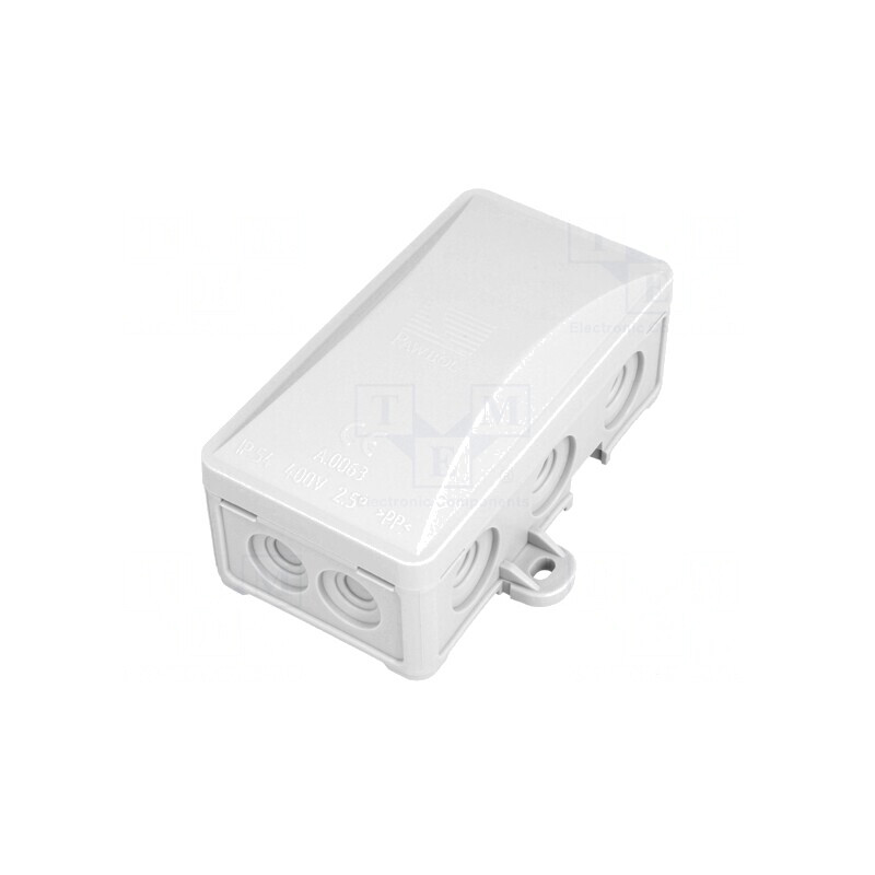 Carcasă cutie de conexiuni pentru perete 72x95x40mm | Electronic-mag.ro | Componente Electronice