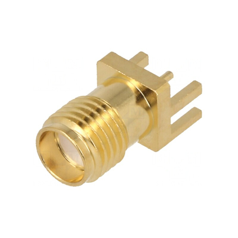 Soclu SMA Mamă Drept SMT PCB Aurit | Electronic-mag.ro | Componente Electronice