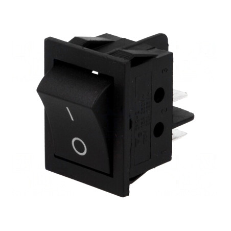 Comutator Rocker DPST ON-OFF 15A 250V Negru | Electronic-mag.ro | Componente Electronice
