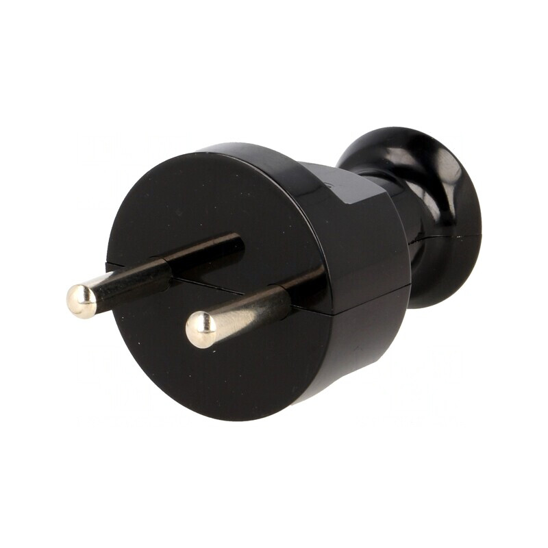 Conector alimentare AC 2P 230VAC 16A negru | Electronic-mag.ro | Componente Electronice
