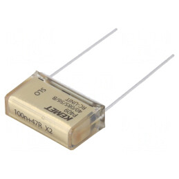 Condensator de Hârtie X2 100nF 275VAC THT | Electronic-mag.ro | Componente Electronice
