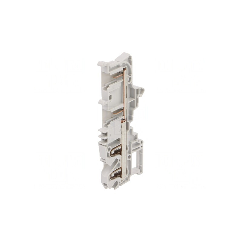 Conector Îmbinare Șine 0.5-4mm2 1 Pista 4 Borne Gri 6mm | Electronic-mag.ro | Componente Electronice