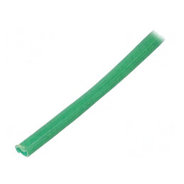 Manșon Electroizolant Fibră de Sticlă Verde 155°C | Electronic-mag.ro | Componente Electronice