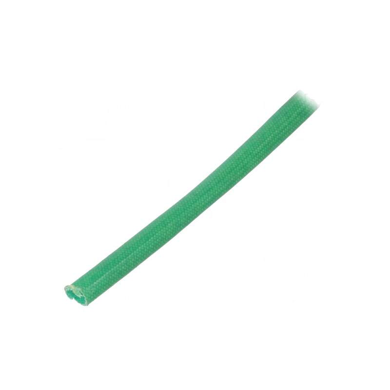 Manșon Electroizolant Fibră de Sticlă Verde 155°C | Electronic-mag.ro | Componente Electronice