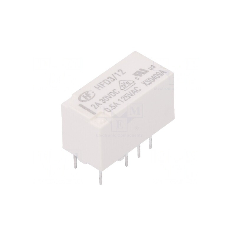 Releu electromagnetic DPDT 12VDC PCB | Electronic-mag.ro | Componente Electronice