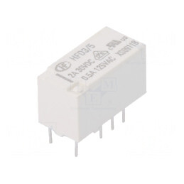 Releu Electromagnetic DPDT 5VDC 2A 125VAC PCB | Electronic-mag.ro | Componente Electronice