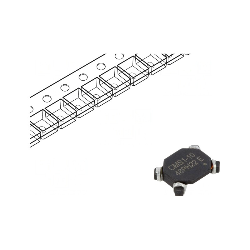 Inductor SMD 73.7uH 1.65A 9.4x7.2x2.6mm | Electronic-mag.ro | Componente Electronice