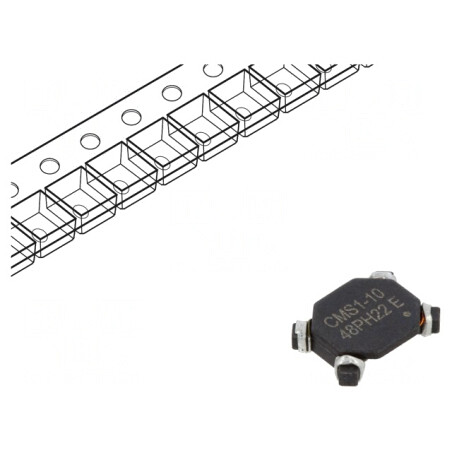 Inductor SMD 73.7uH 1.65A 9.4x7.2x2.6mm | Electronic-mag.ro | Componente Electronice