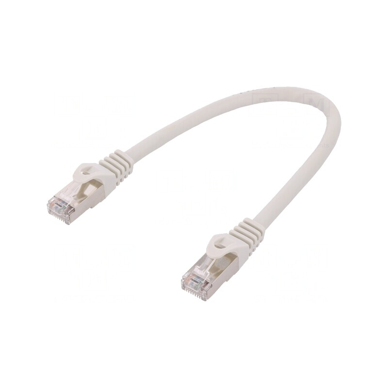 Patch Cord Cat6 Ecranat 0.25m Gri | Electronic-mag.ro | Componente Electronice