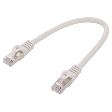 Patch Cord Cat6 Ecranat 0.25m Gri | Electronic-mag.ro | Componente Electronice