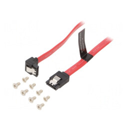 Cablu SATA 0.5m Roșu | Electronic-mag.ro | Componente Electronice