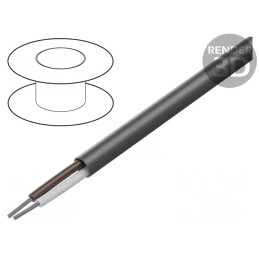 Cablu LiYY 2x20AWG neecranat 300V Gri Închis | Electronic-mag.ro | Componente Electronice