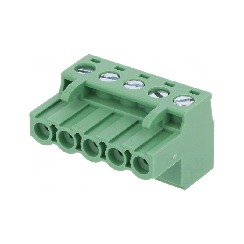 Regletă de conexiuni deconectabilă 5 piste 5,08mm | Electronic-mag.ro | Componente Electronice
