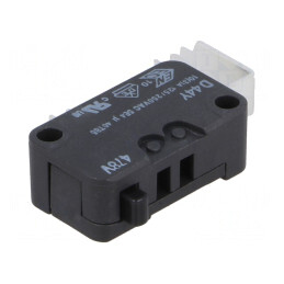Microîntrerupător Snap Action 10A 250VAC SPDT | Electronic-mag.ro | Componente Electronice