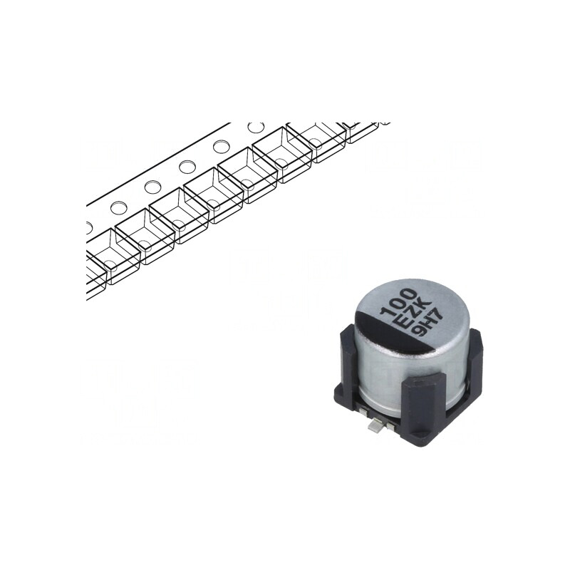 Condensator Hibrid 100uF 25V SMD | Electronic-mag.ro | Componente Electronice