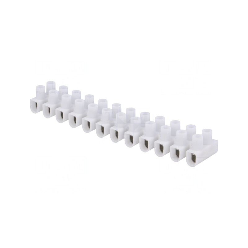 Regletă de conexiuni terminal albă 450V 2,5-10mm2 | Electronic-mag.ro | Componente Electronice
