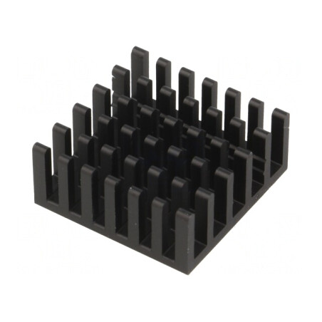 Radiator Aluminiu Negru 23x23x10 mm | Electronic-mag.ro | Componente Electronice